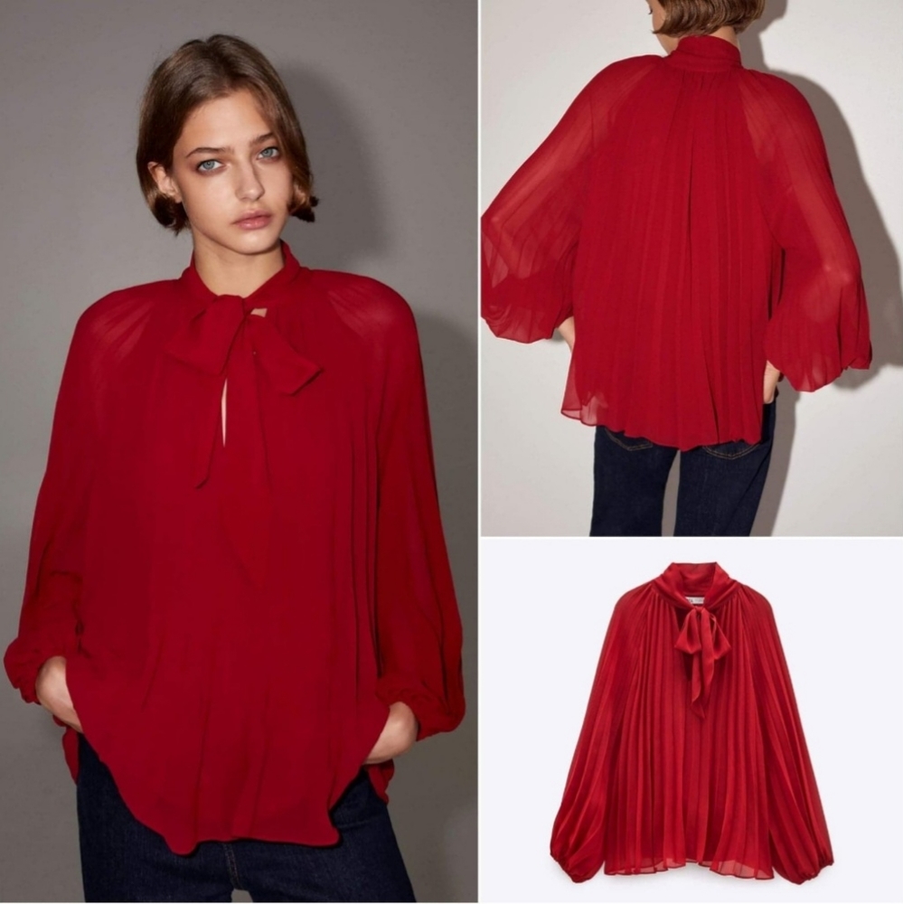 Red blouse _Zara_S/M_ NWOT